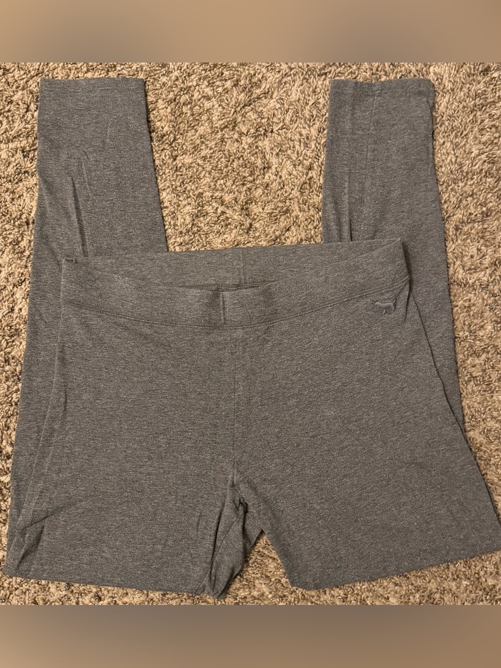 PINK Victoria's Secret Dark Gray Cotton Leggings